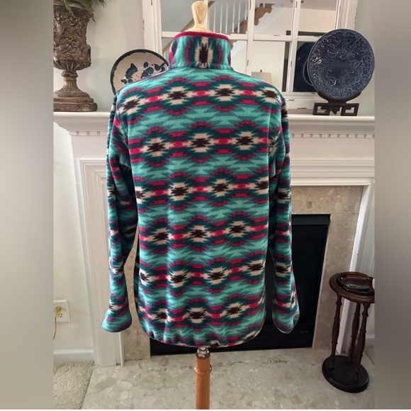 Patagonia Synchilla Aztec patterned snap fleece pullover jacket Small - Picture 2 of 6